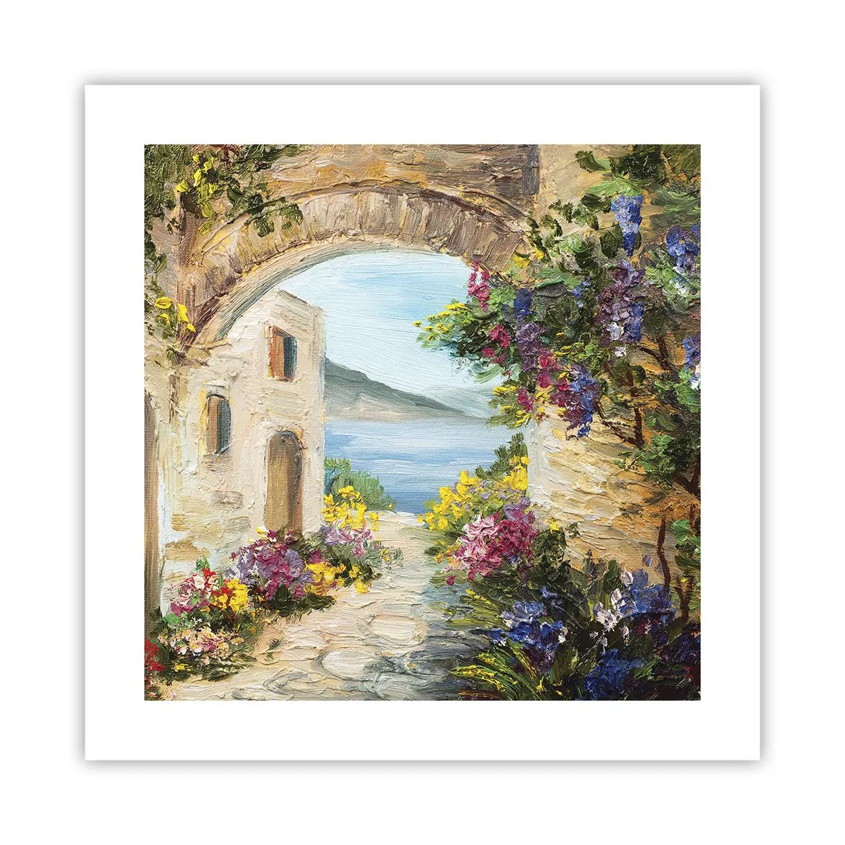Affisch - Kustprovinsens charm - 40x40 cm