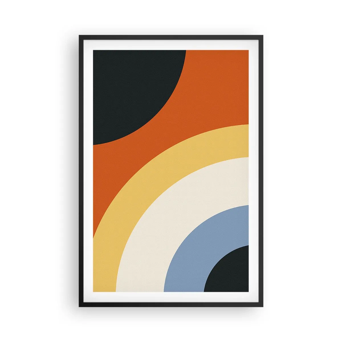 Affisch i svart ram - Mot varandra - 61x91 cm