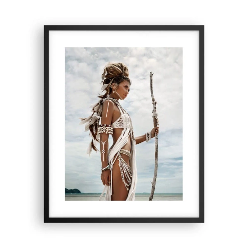Affisch i svart ram - Tropikens drottning - 40x50 cm