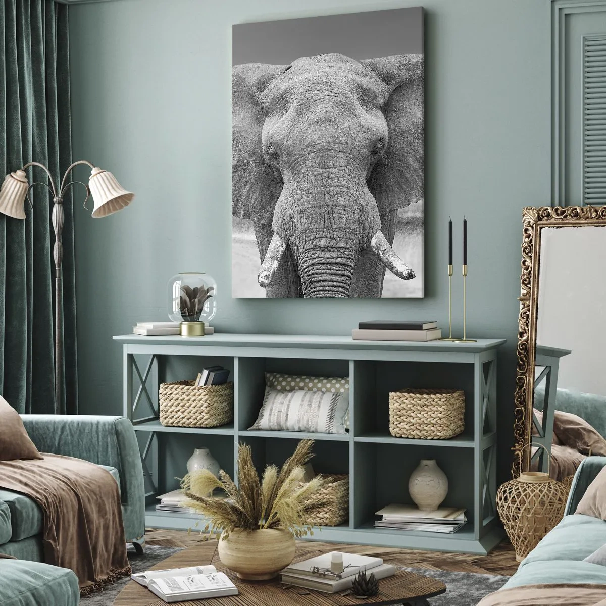 Canvastavla - Bild på duk - Välkommen till min värld - 65x120 cm