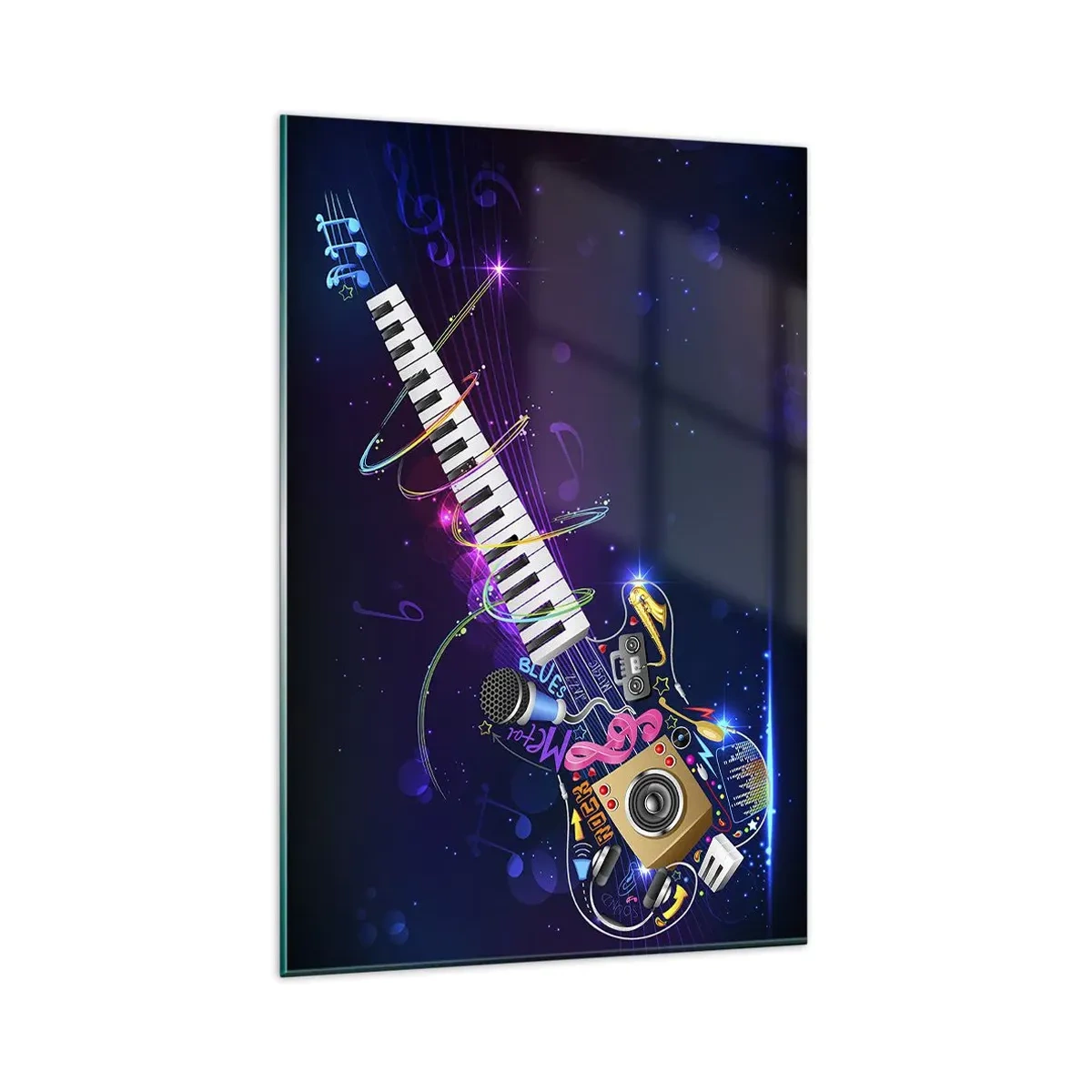 Glastavla - Bild på glas - Allt väl - 80x120 cm