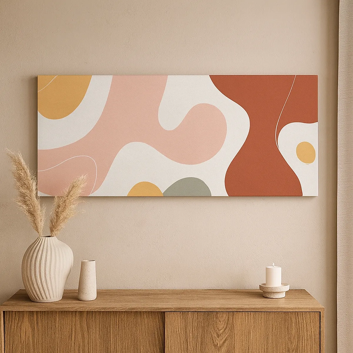 Canvastavla - Bild på duk - Ornamental zig-zack? - 30x30 cm