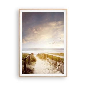 Affisch i ram av ljusek - Lugn och ro - 70x100 cm