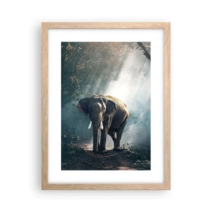 Affisch i ram av ljusek - Lugn promenad - 30x40 cm