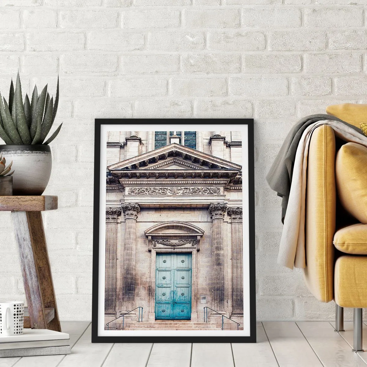 Affisch i svart ram - Porten till andens värld - 40x50 cm