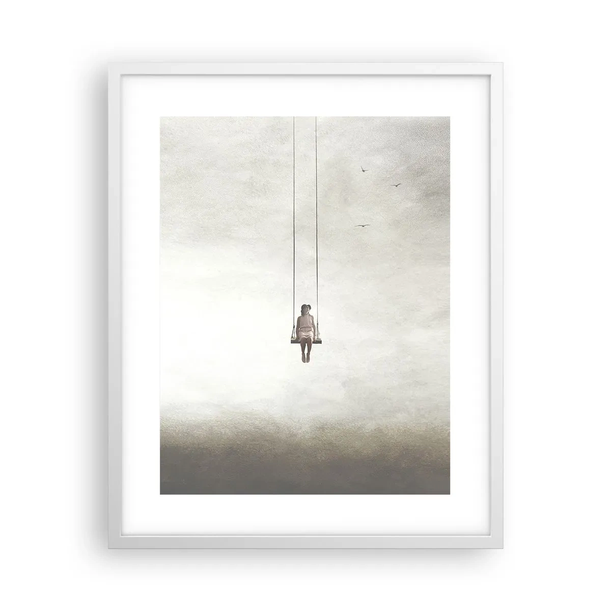 Affisch i vit ram - Barn i oss - 40x50 cm