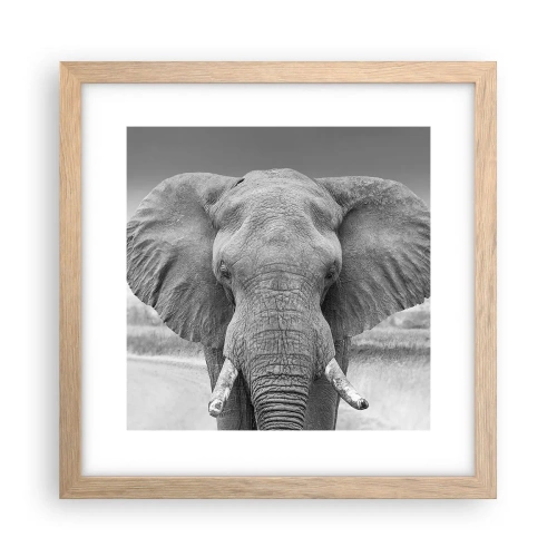 Affisch i ram av ljusek - Välkommen till min värld - 30x30 cm