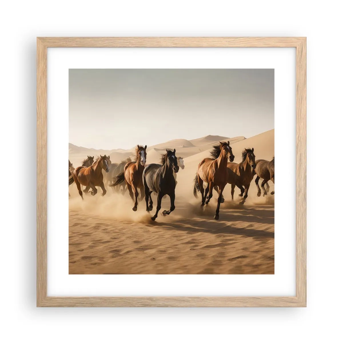 Affisch i ram av ljusek - Fri som vinden - 40x40 cm