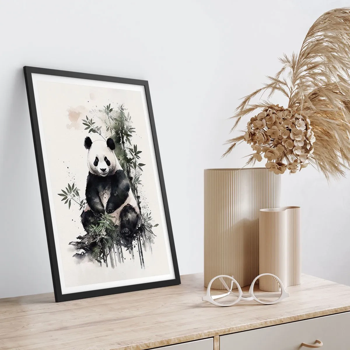 Affisch i svart ram - Hälsningar från Kina - 50x70 cm
