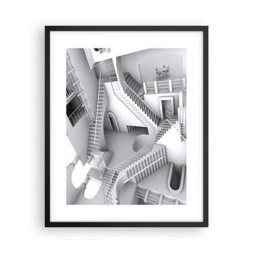 Affisch i svart ram - Rummets paradoxer - 40x50 cm