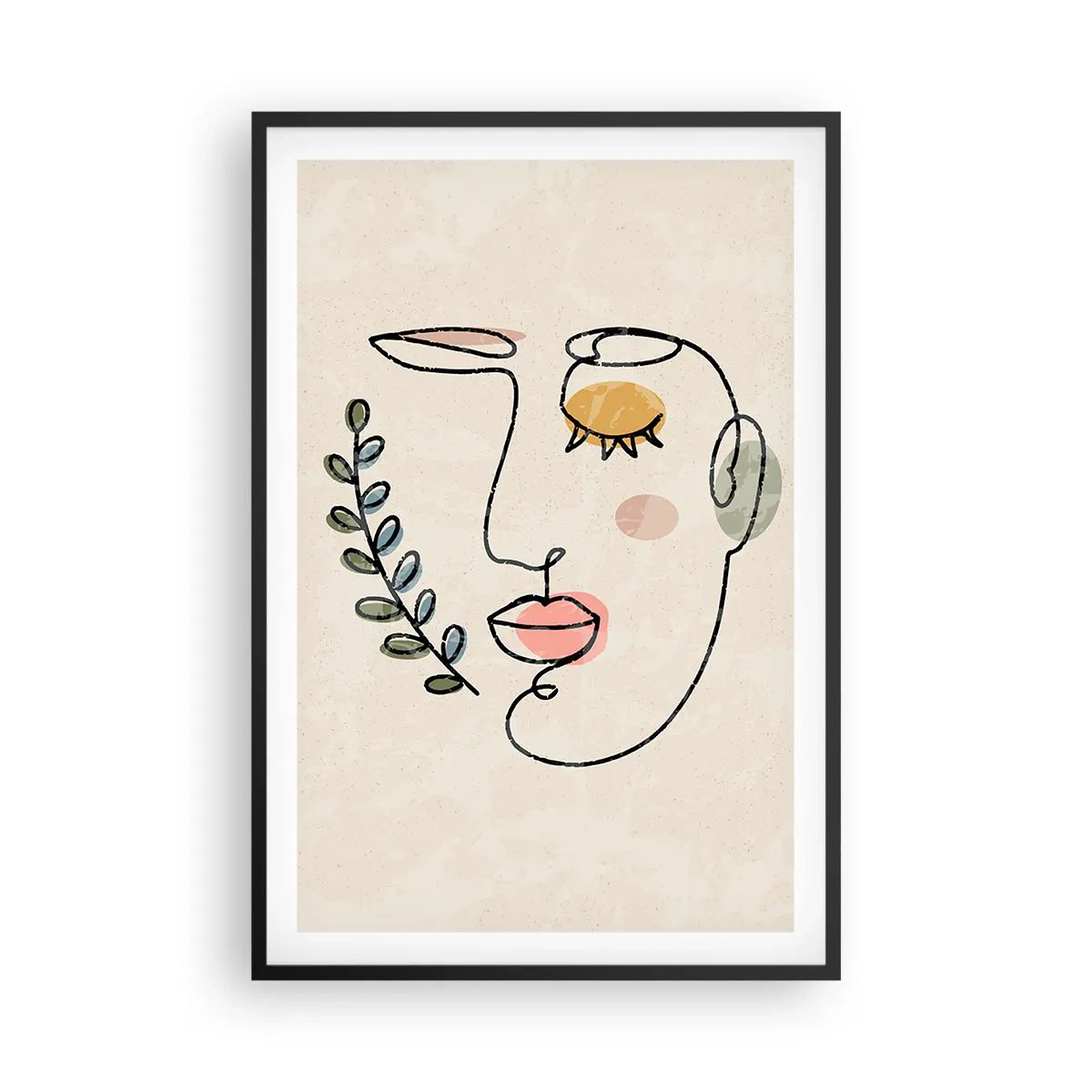 Affisch i svart ram - Återfunnet lugn  - 61x91 cm