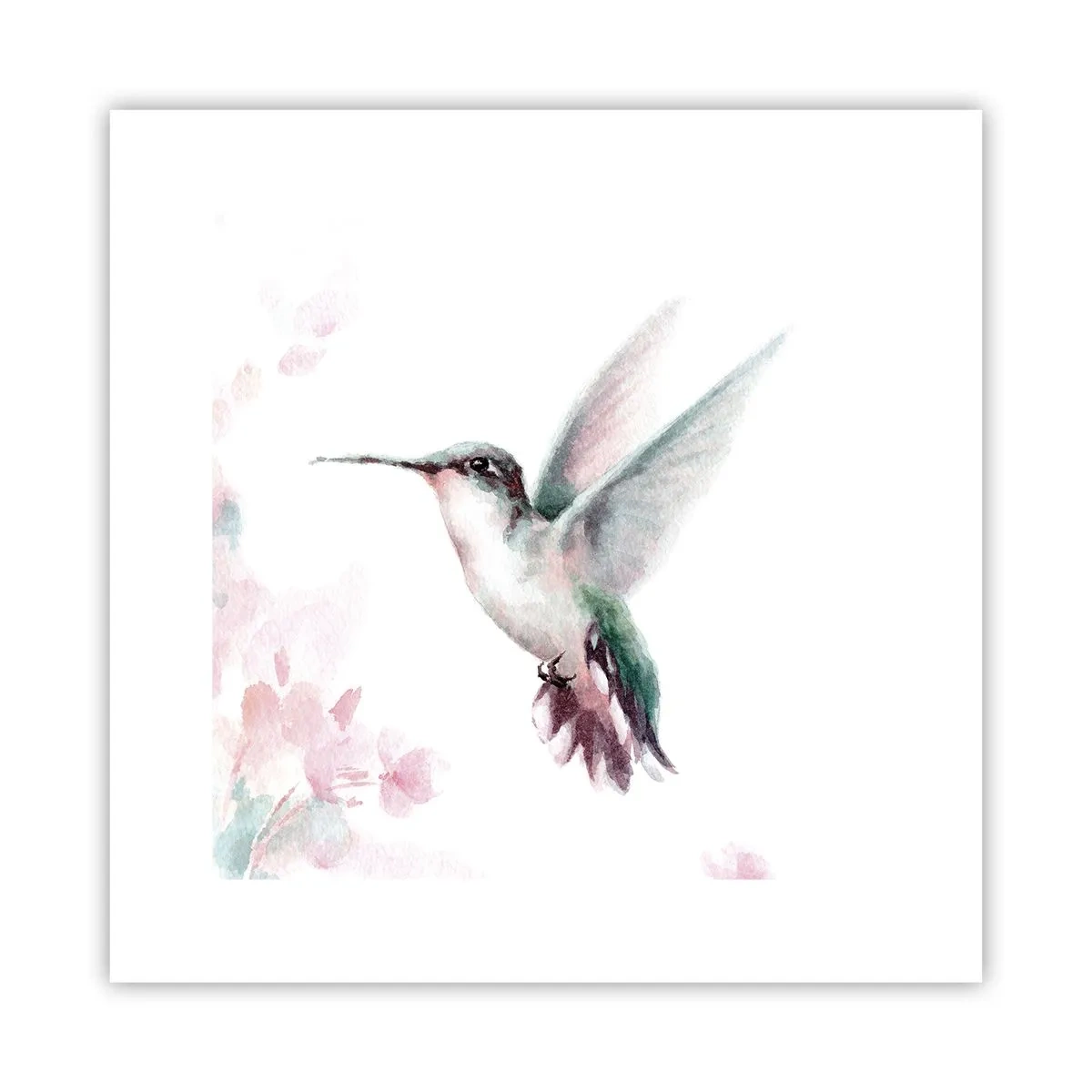 Affisch - Fångad flaxande - 30x30 cm