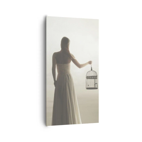 Canvastavla - Bild på duk - Var fri - 65x120 cm