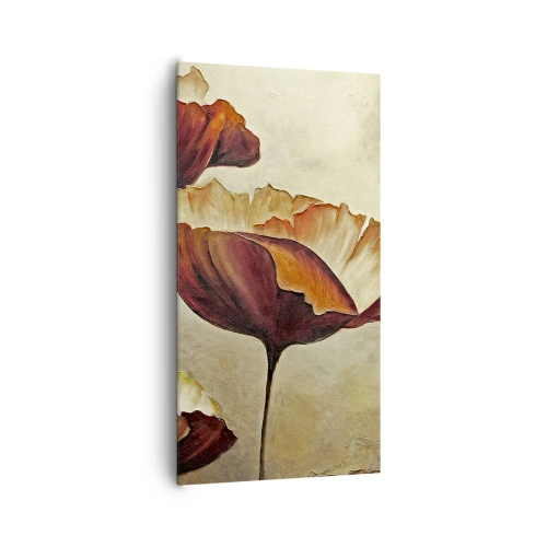 Canvastavla - Bild på duk - Ängsblommor - 65x120 cm