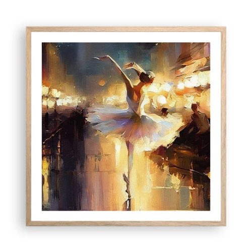 Affisch i ram av ljusek - Ett mirakel på gatan - 60x60 cm