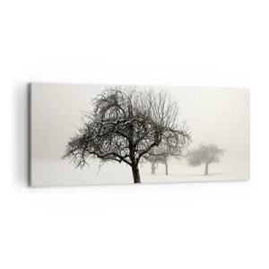 Canvastavla - Bild på duk - Vintersömn - 100x40 cm