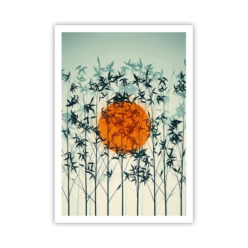 Affisch - Japansk sol - 70x100 cm