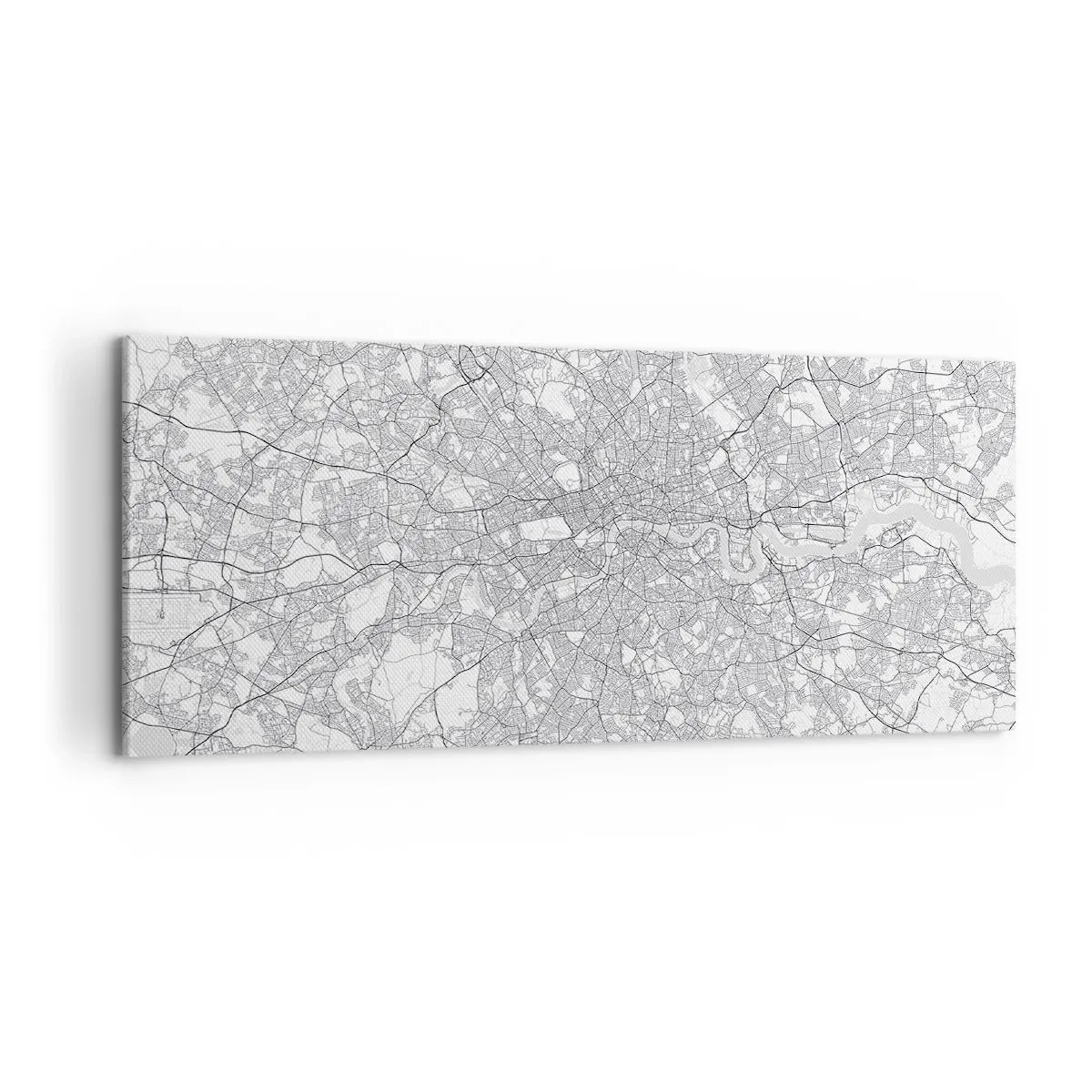 Canvastavla - Bild på duk - Karta över London-labyrinten - 100x40 cm