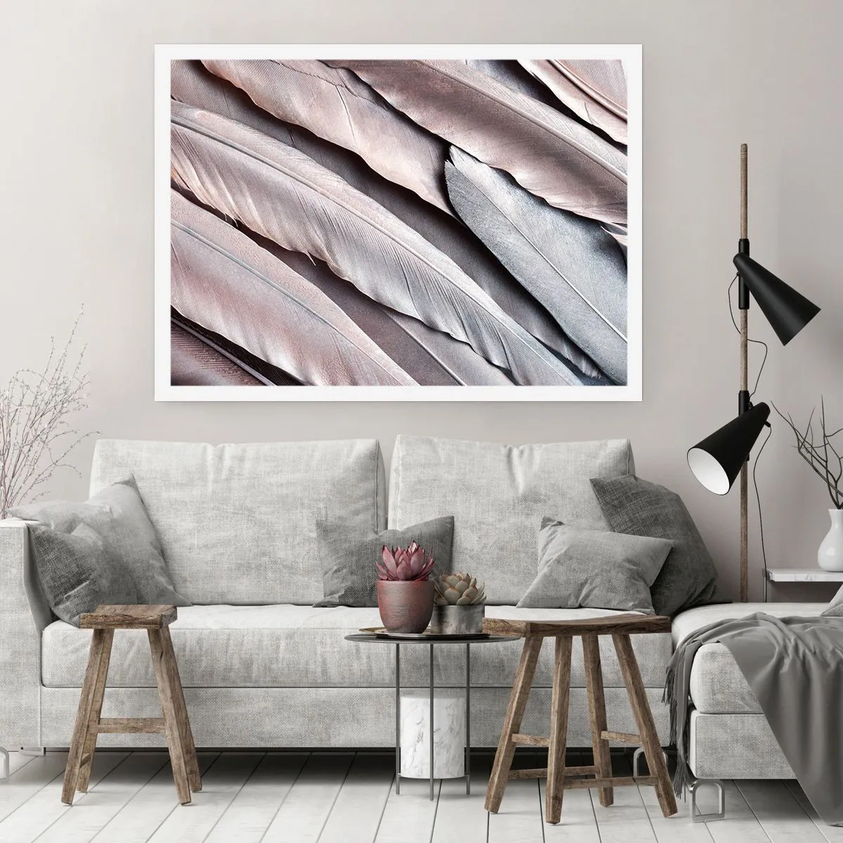 Affisch - I rosa silver - 91x61 cm