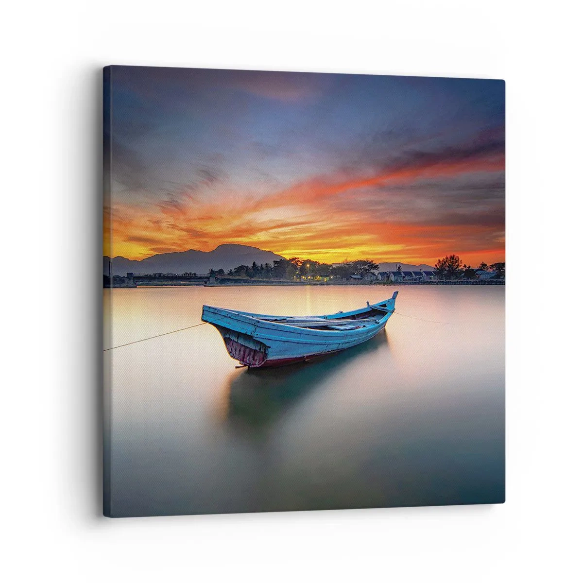 Canvastavla - Bild på duk - Det kommer en god natt - 30x30 cm