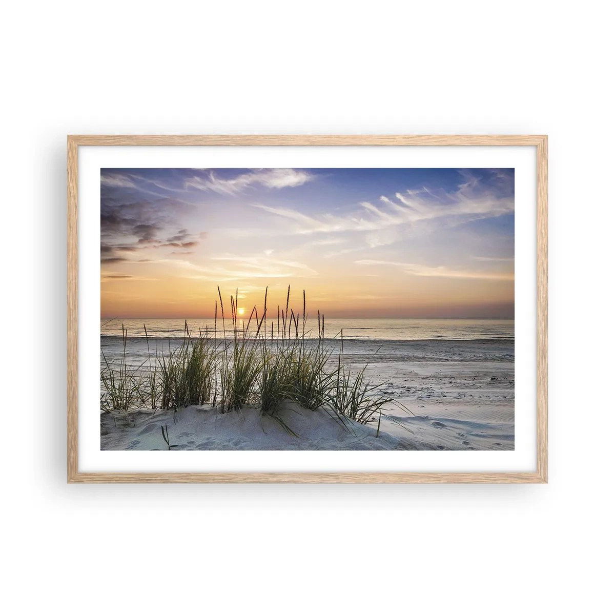 Affisch i ram av ljusek - Titta, tänk, känn - 70x50 cm