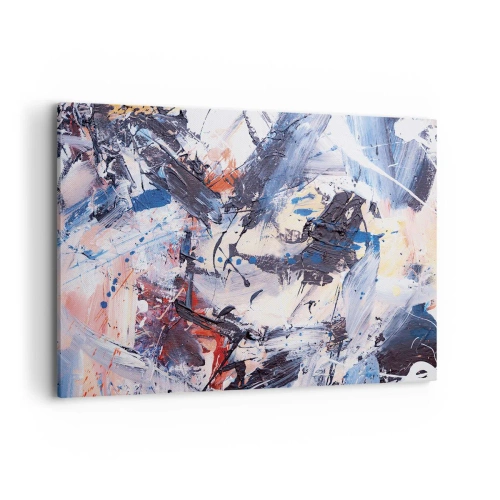 Canvastavla - Bild på duk - Abstraktionen galna dans - 120x80 cm