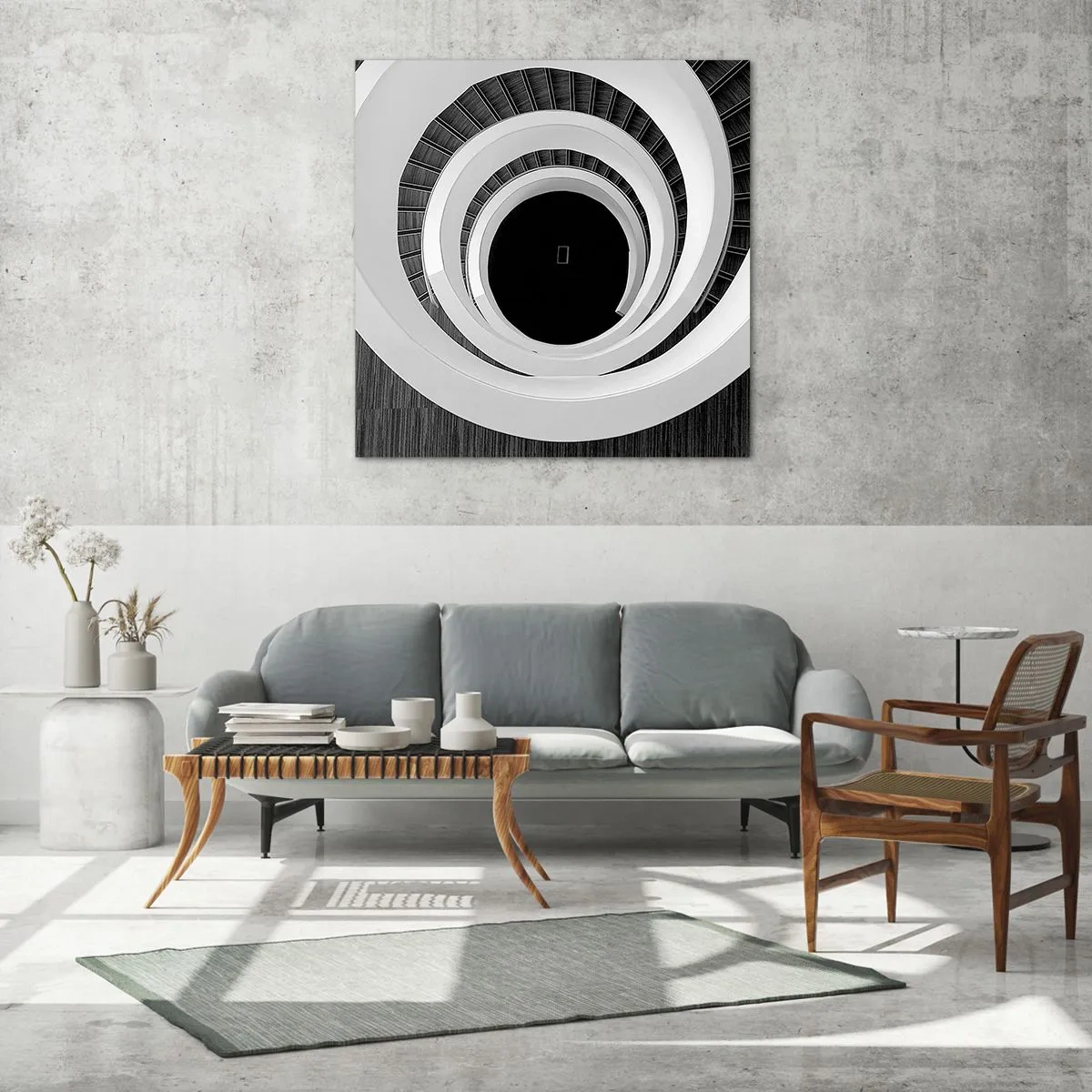 Glastavla - Bild på glas - Till sakens kärna - 50x50 cm