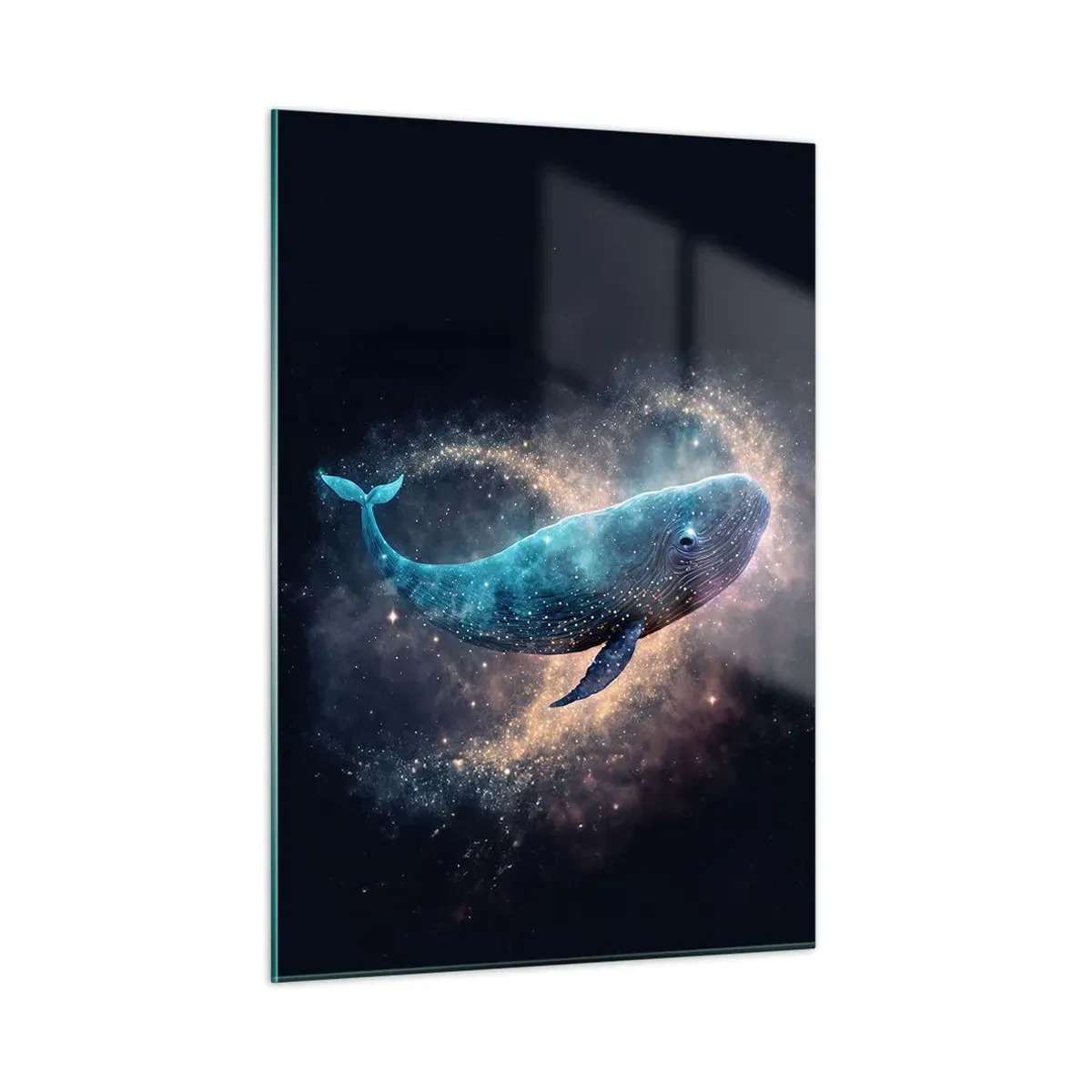 Glastavla - Bild på glas - Det finns en värld... - 50x70 cm