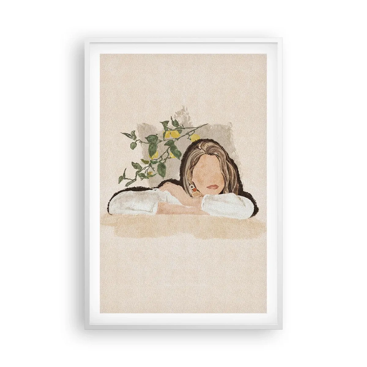 Affisch i vit ram - Sydlig skönhet - 61x91 cm