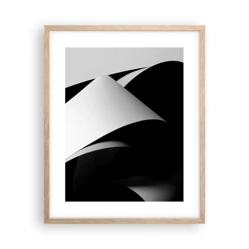 Affisch i ram av ljusek - Ljusplan från skuggornas djup - 40x50 cm