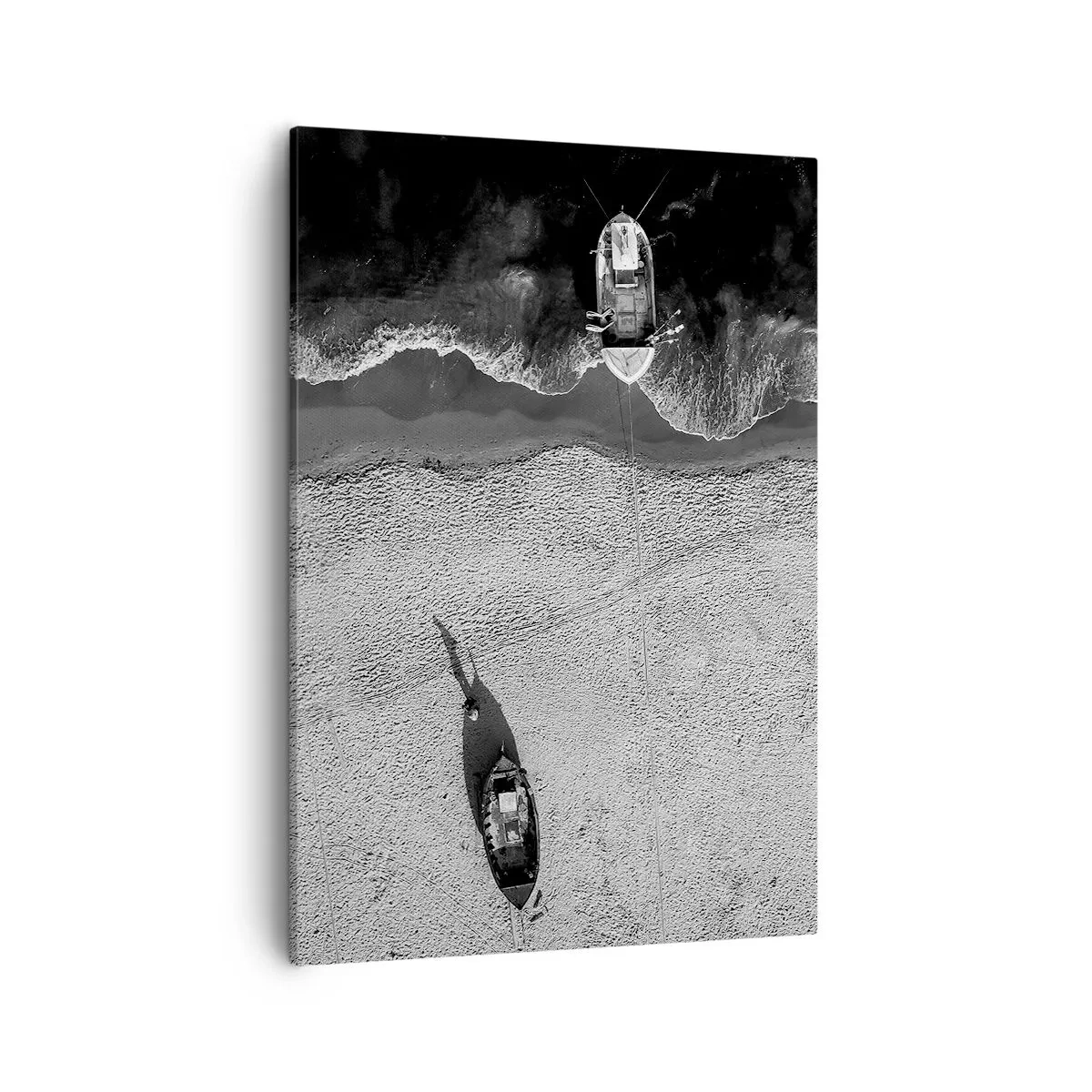Canvastavla - Bild på duk - Fortfarande på stranden... - 50x70 cm
