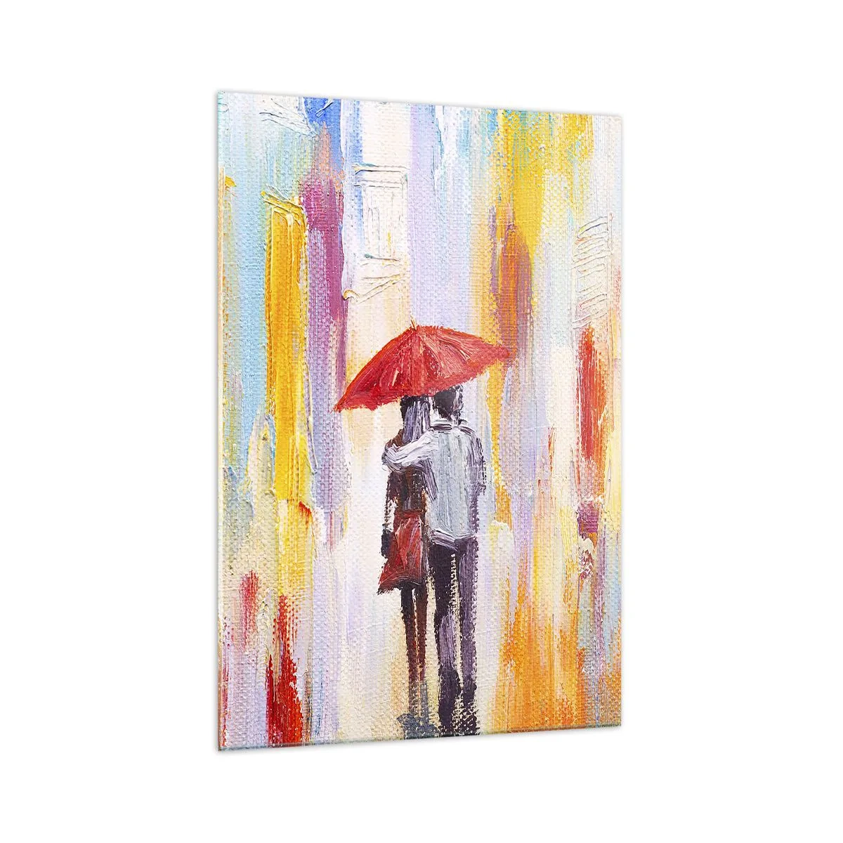 Glastavla - Bild på glas - Må det fortsätta regna - 70x100 cm