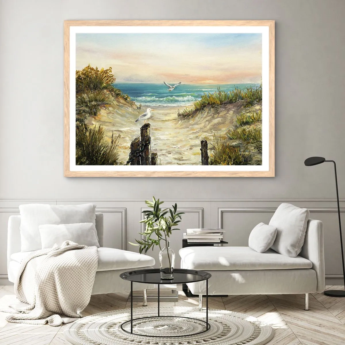 Affisch i ram av ljusek - Vindstilla - 91x61 cm