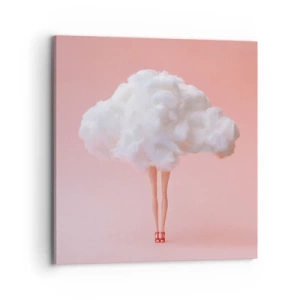 Canvastavla - Bild på duk - Söt utfästelse - 70x70 cm