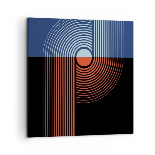 Canvastavla - Bild på duk - I en geometrisk kläm - 50x50 cm