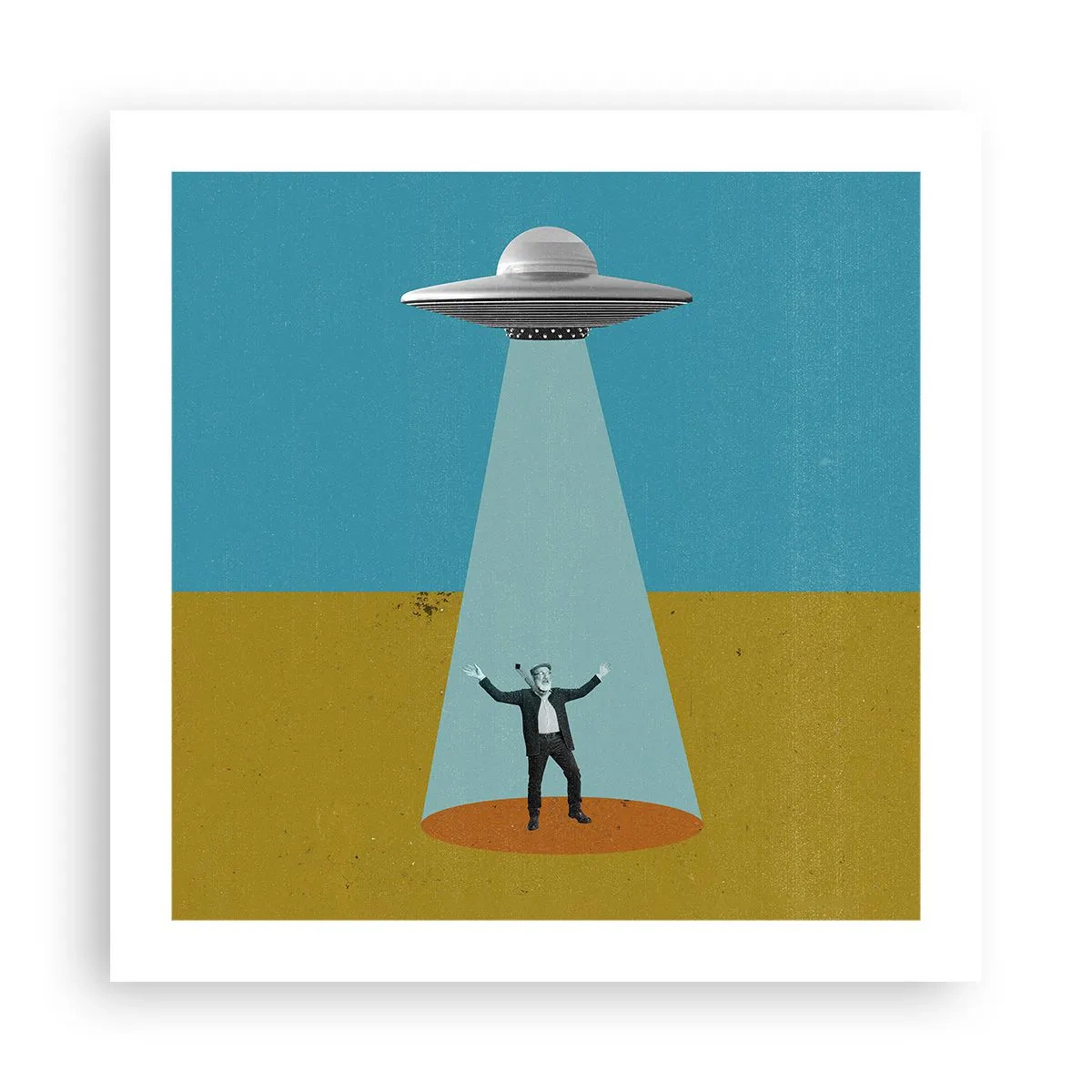 Affisch - Ett nära möte - 50x50 cm