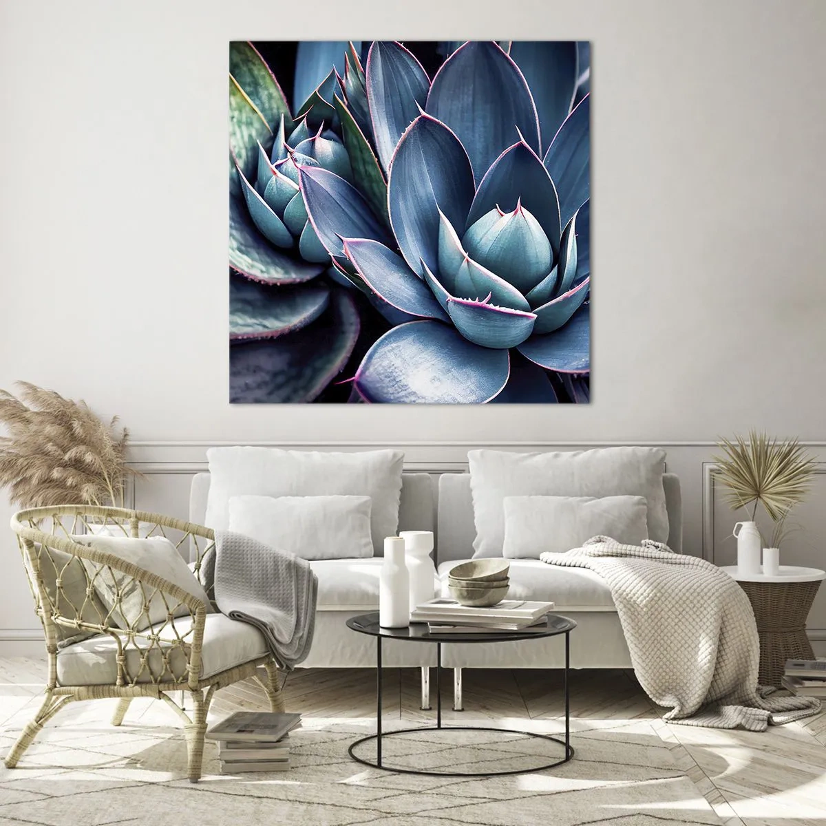 Glastavla - Bild på glas - Vital kraft - 40x40 cm