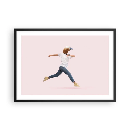 Affisch i svart ram - En nypa absurd - 70x50 cm