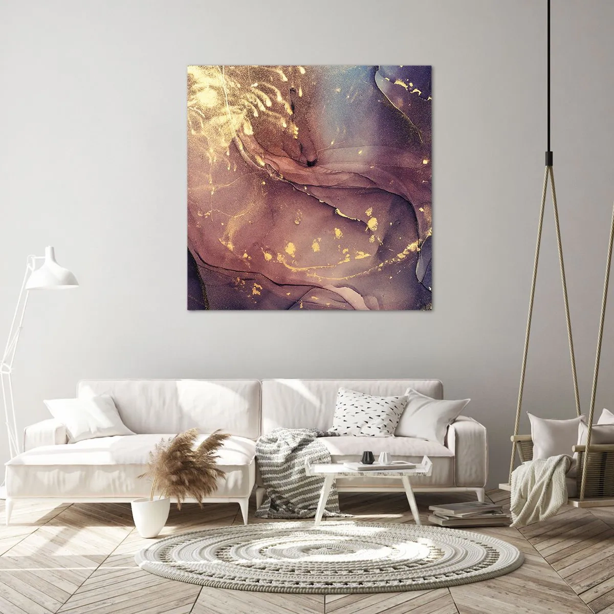 Canvastavla - Bild på duk - Materia och ande - 40x40 cm