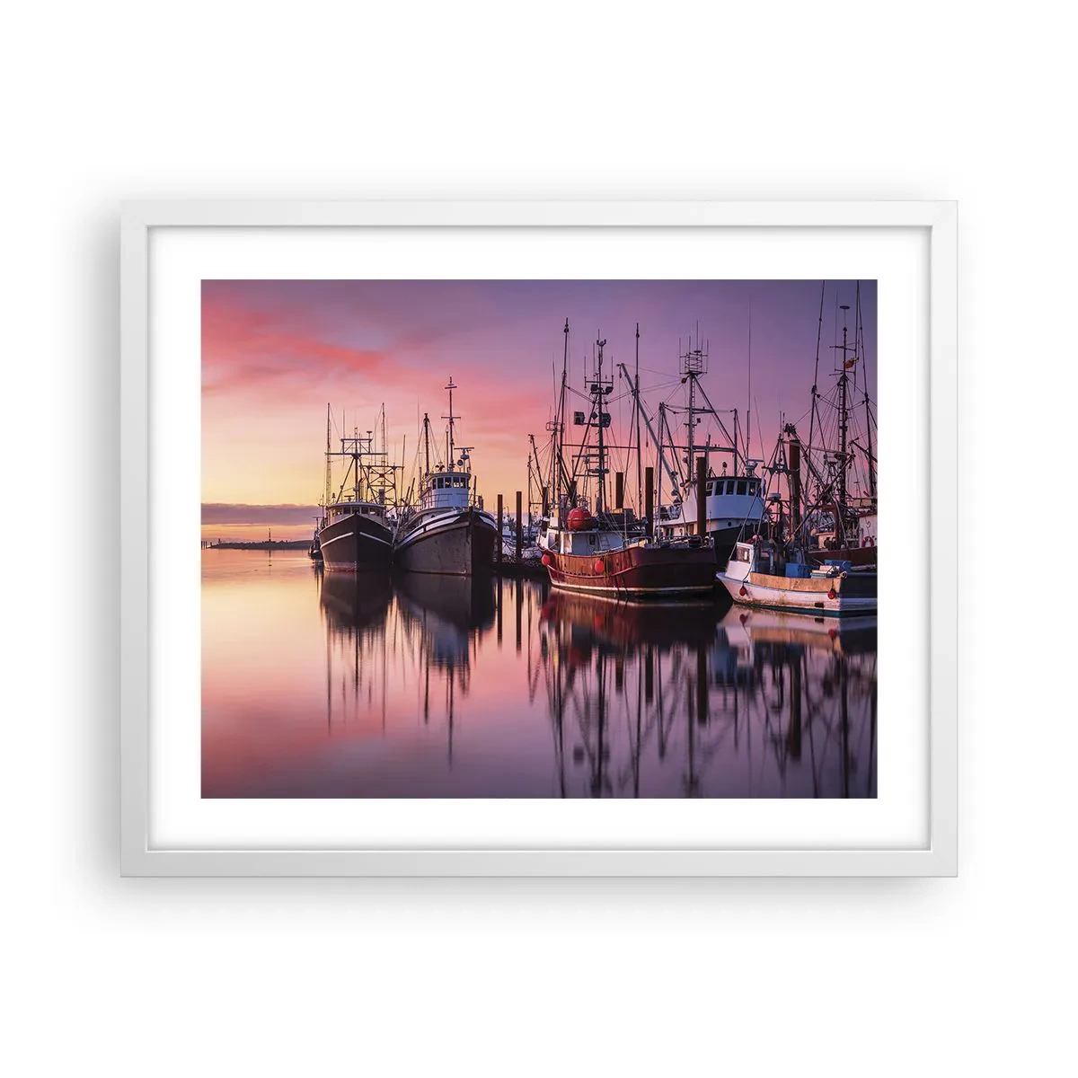 Affisch i vit ram - Inför nästa dag - 50x40 cm