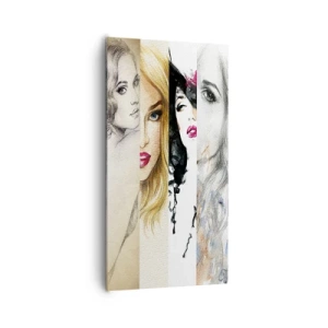 Canvastavla - Bild på duk - Det är alltid DU - 65x120 cm