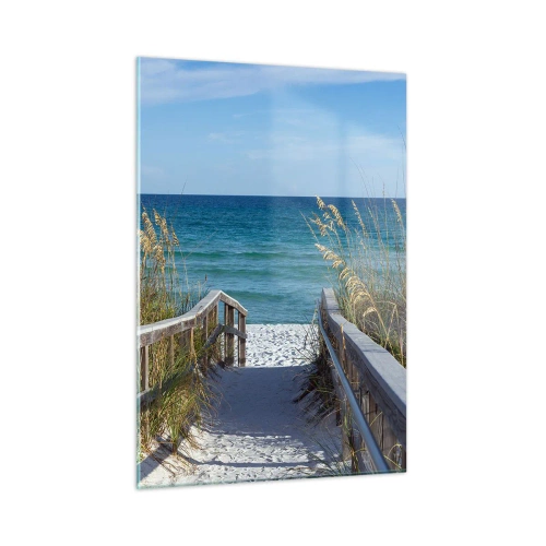 Glastavla - Bild på glas - I solen, i vinden - 50x70 cm
