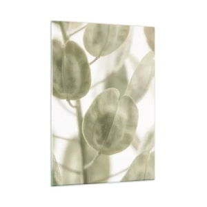 Glastavla - Bild på glas - I början fanns det löv... - 50x70 cm