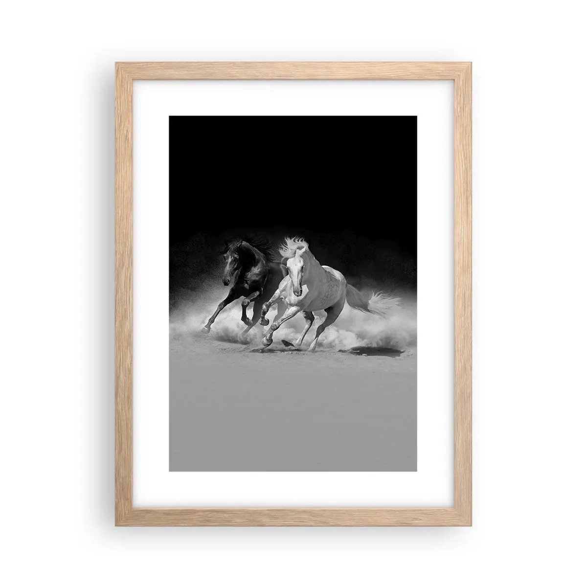 Affisch i ram av ljusek - Frihetens galopp - 30x40 cm