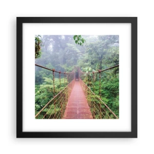 Affisch i svart ram - Upphängd i trädkronorna - 30x30 cm