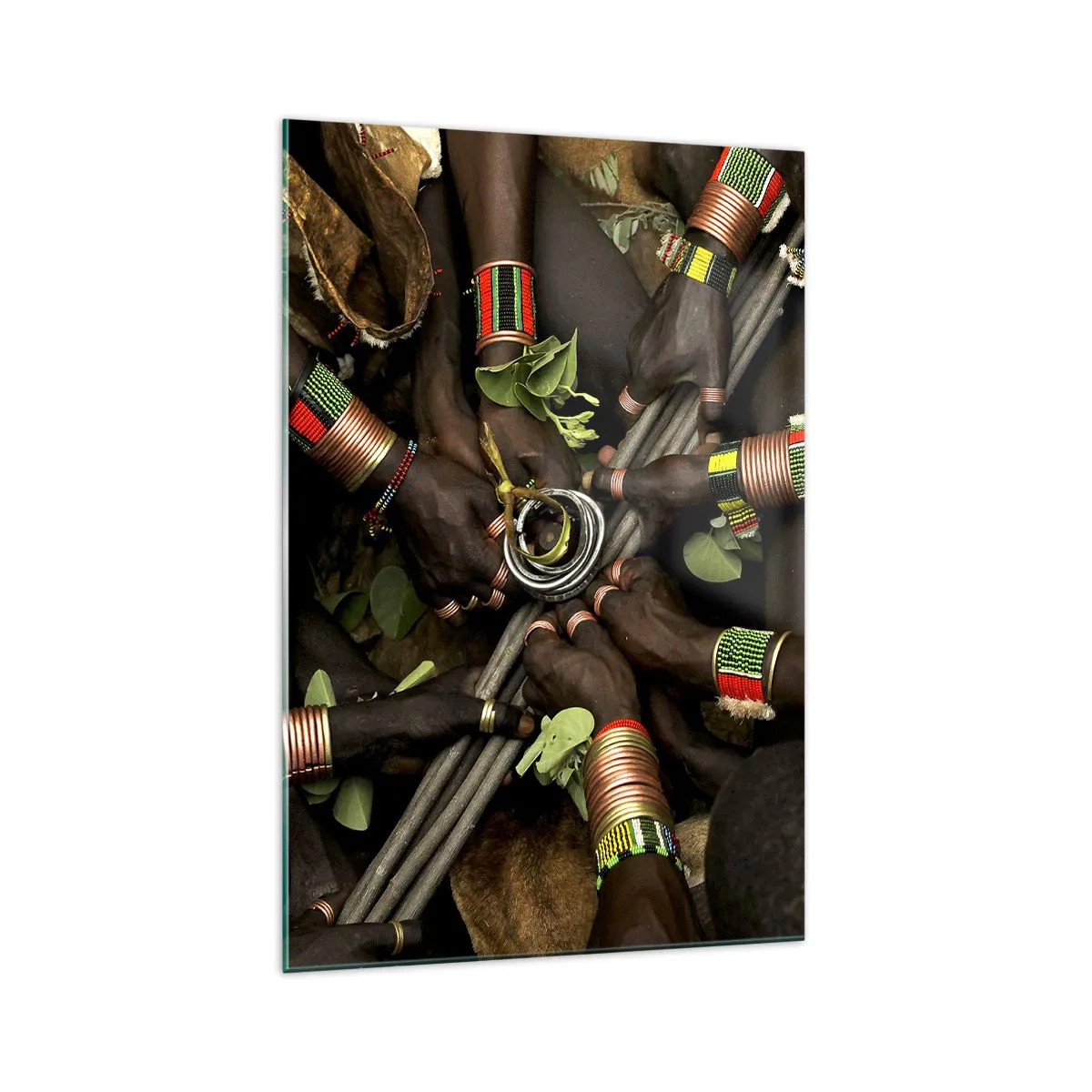 Glastavla - Bild på glas - Vi är tillsammans - 70x100 cm