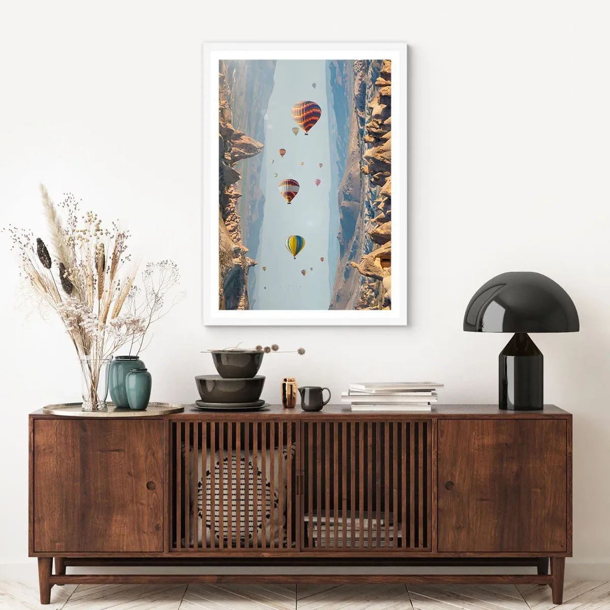 Affisch i vit ram - Här är allt möjligt - 30x40 cm