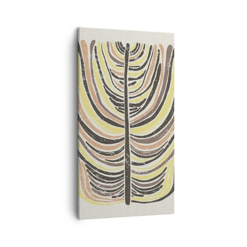 Canvastavla - Bild på duk - Pulserande abstraktion - 45x80 cm