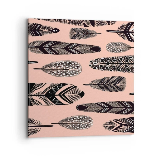 Canvastavla - Bild på duk - Indiansk middag - 70x70 cm