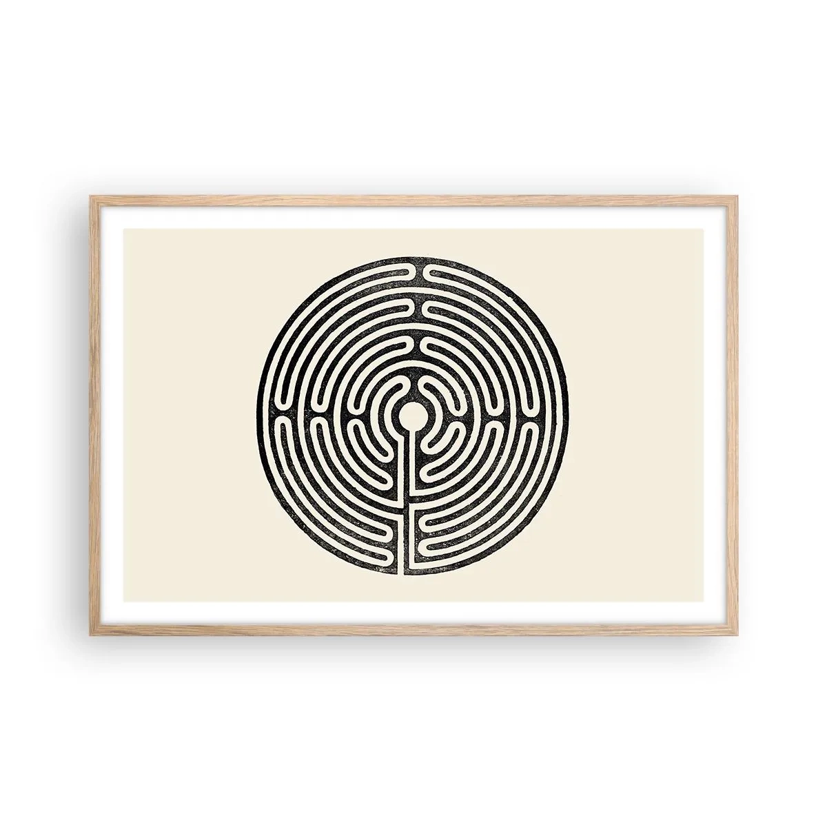 Affisch i ram av ljusek - Mystisk ordning - 91x61 cm